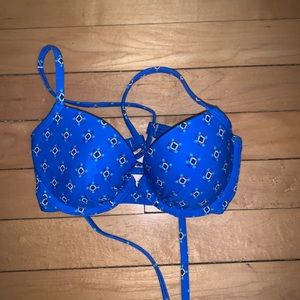 Aerie Royal Blue Push-up Bikini Top